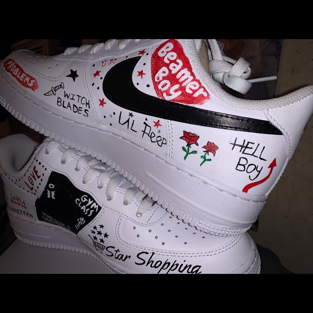 Lil Peep Nike Air Force One Sneakers - Picture 5 of 5